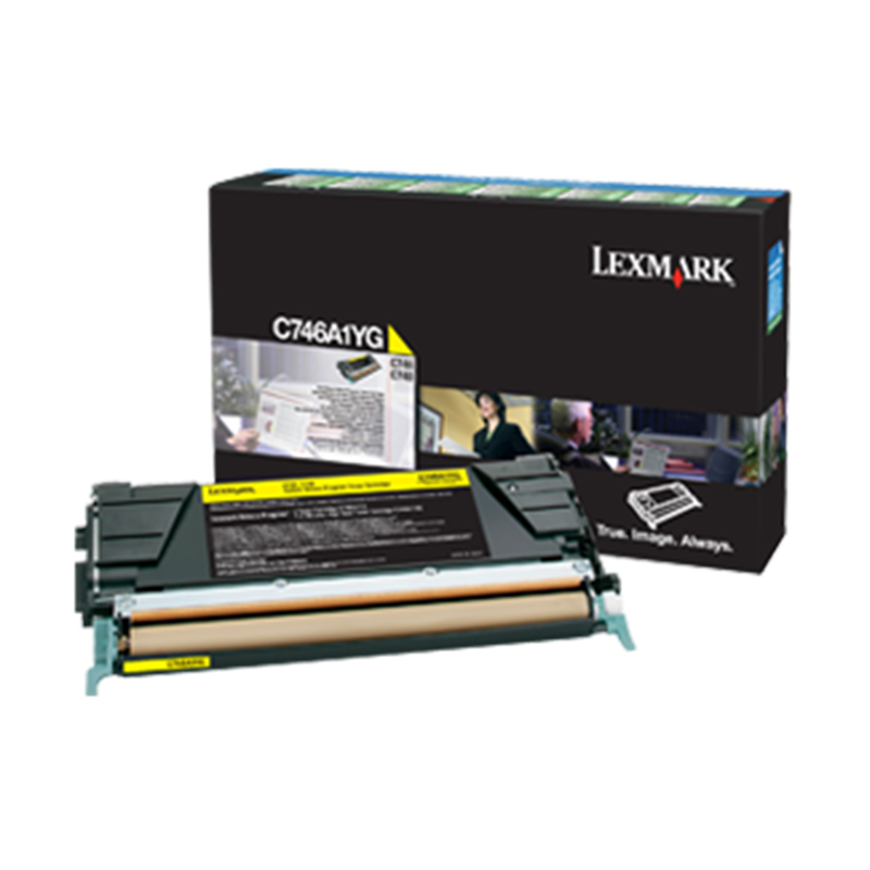 利盟 LEXMARK 墨粉 C746A1YG (黄色)